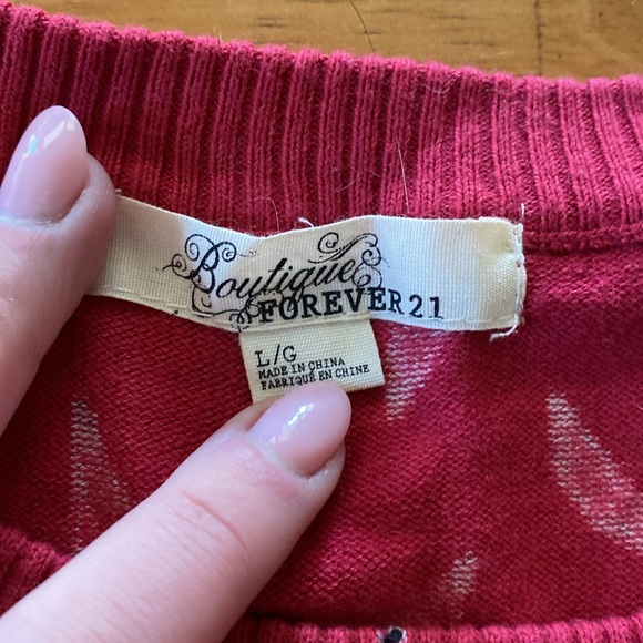 Forever 21 paper airplane sweater - Picture 2 of 3